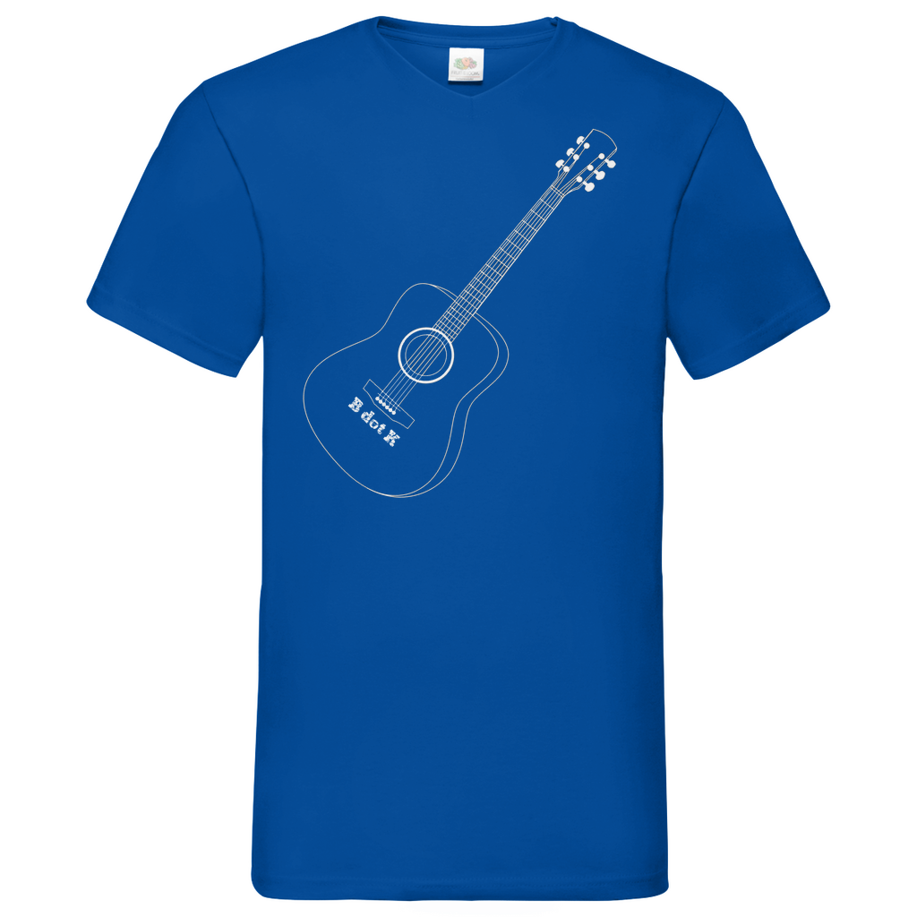B dot K eco guitar - V-Neck T-Shirt dark