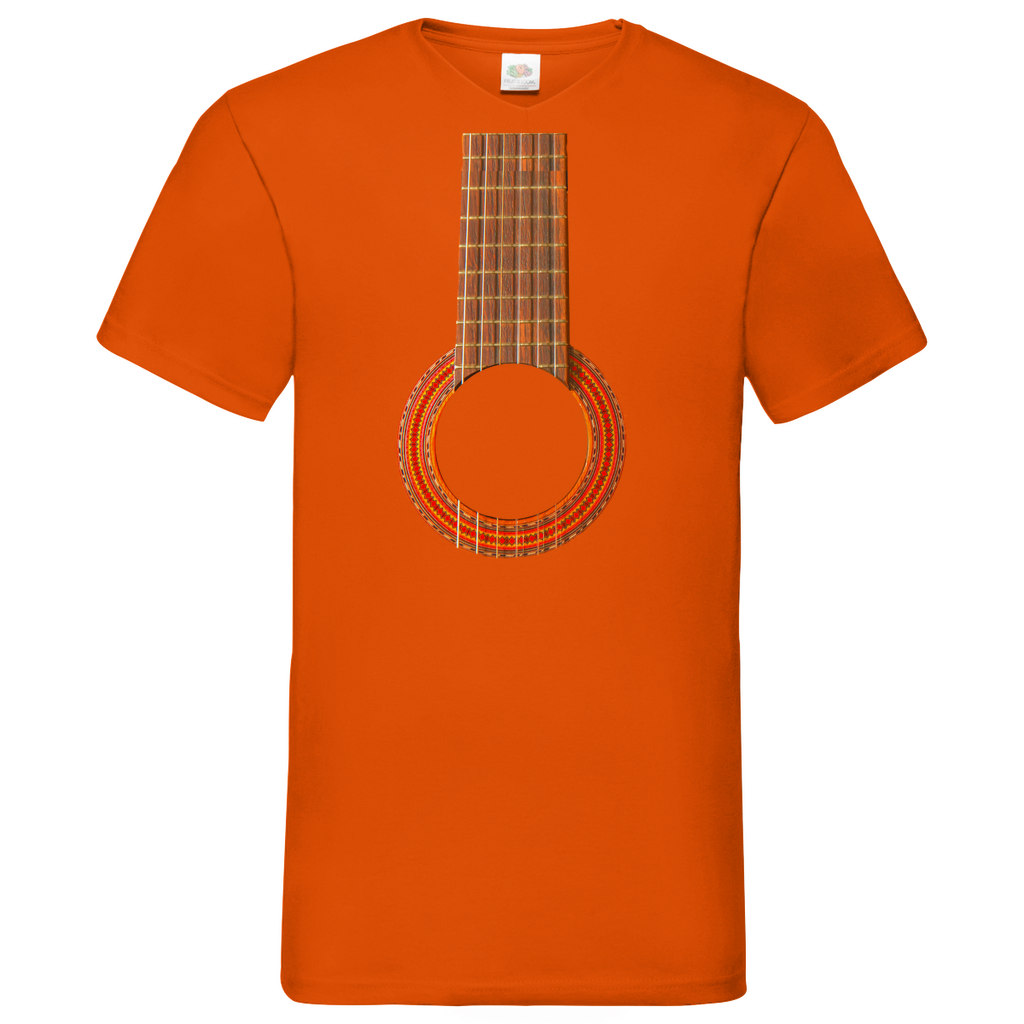 Guitar - V-Neck T-Shirt bright