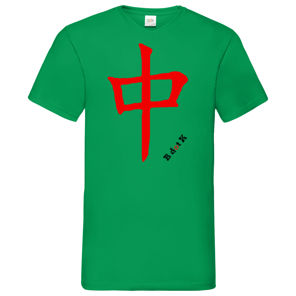 B dot K eco Red Dragon - V-Neck T-Shirt bright
