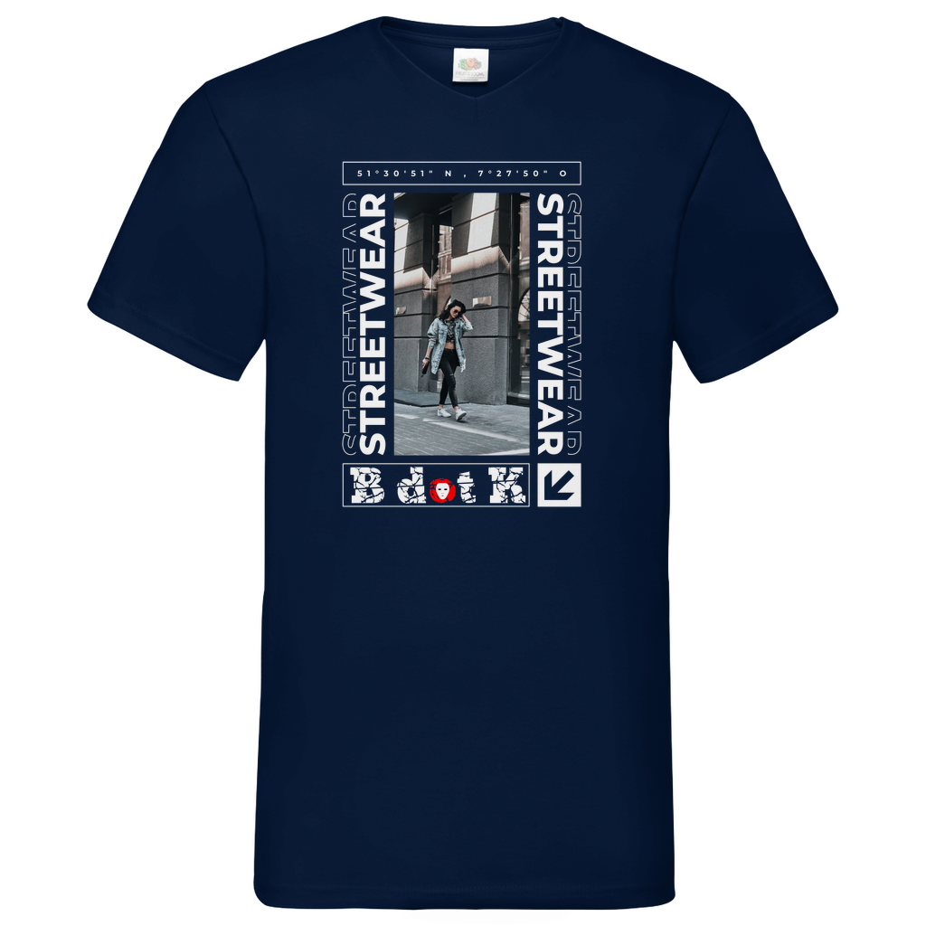 Grad B dot K - V-Neck T-Shirt dark