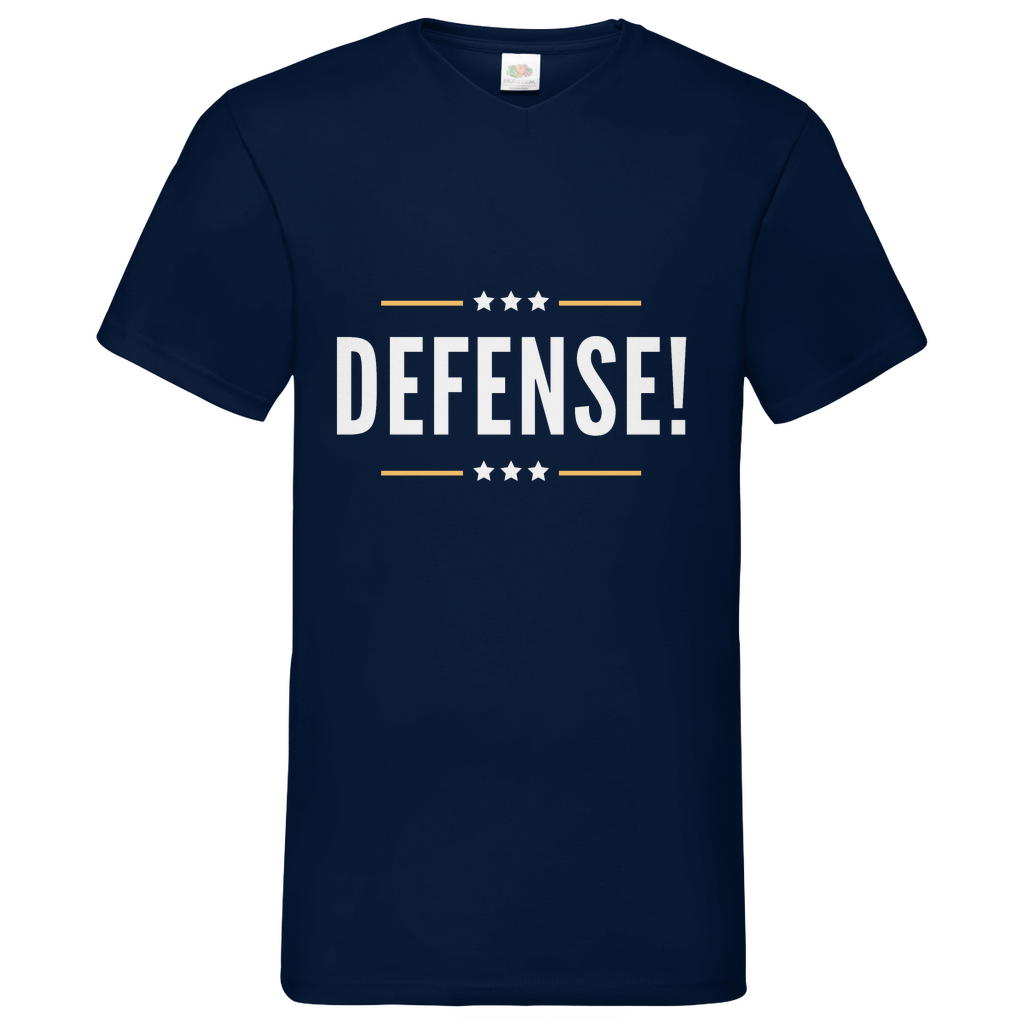 Defense - V-Neck T-Shirt dark