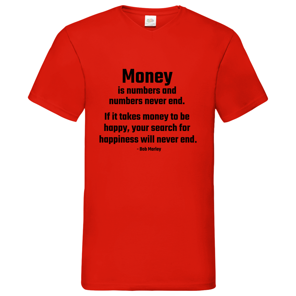 Money- V-Neck T-Shirt bright