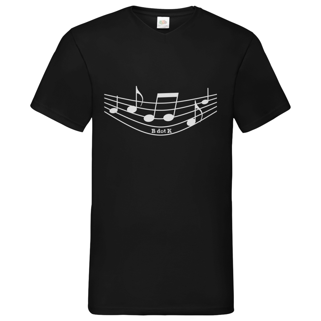 B dot K eco sound - V-Neck T-Shirt dark
