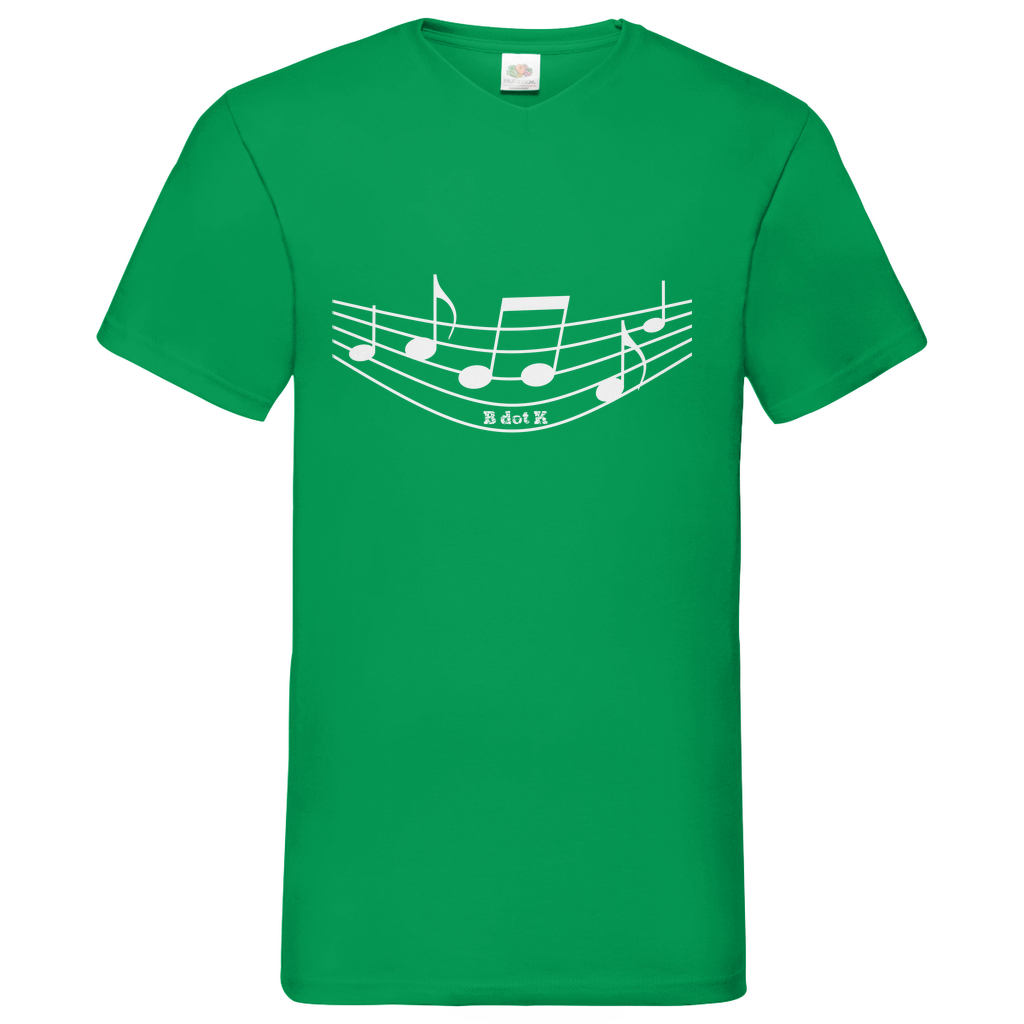 B dot K eco sound - V-Neck T-Shirt dark