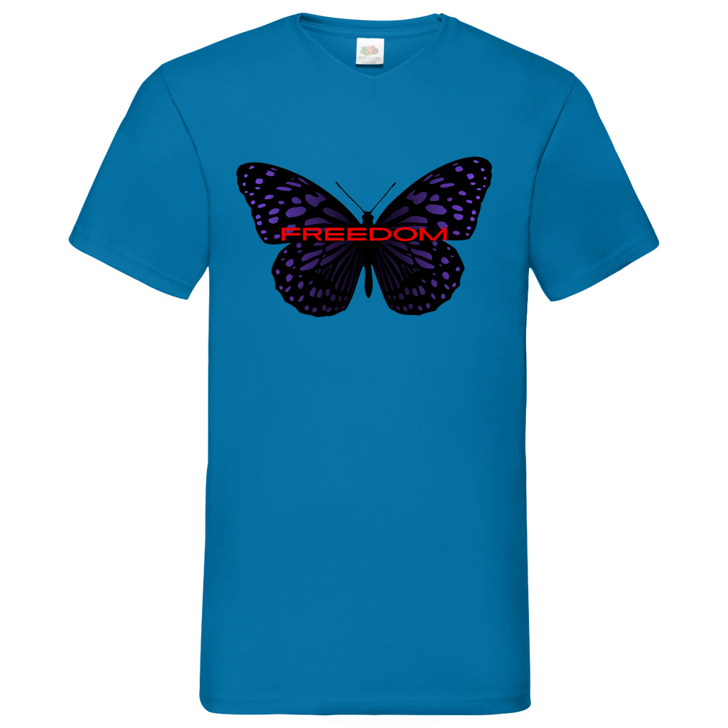 Freedom - V-Neck T-Shirt bright