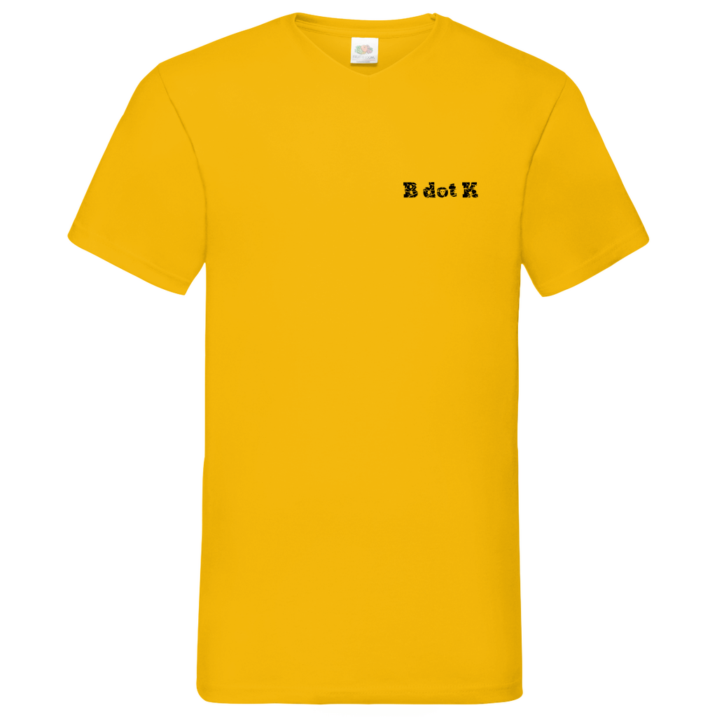 B dot K eco Mask back - V-Neck T-Shirt bright
