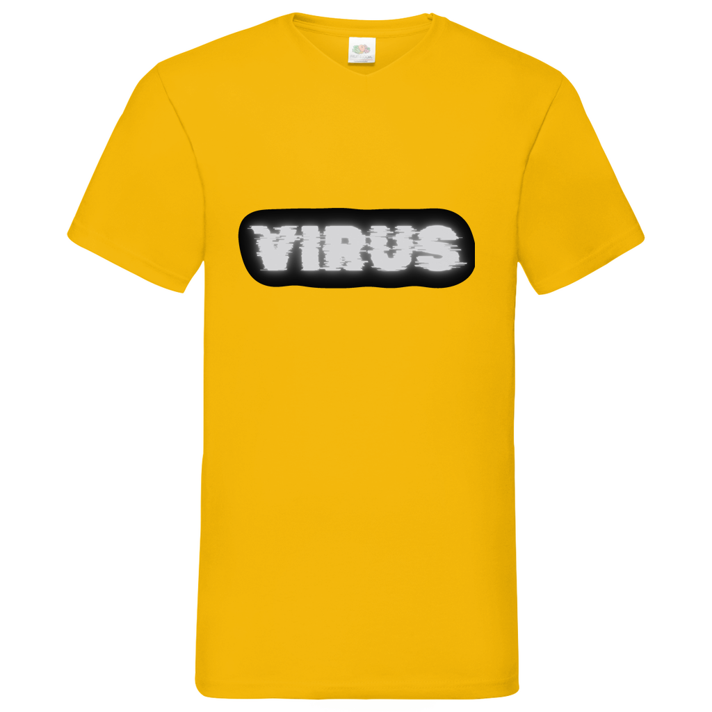 Virus - V-Neck T-Shirt - dark