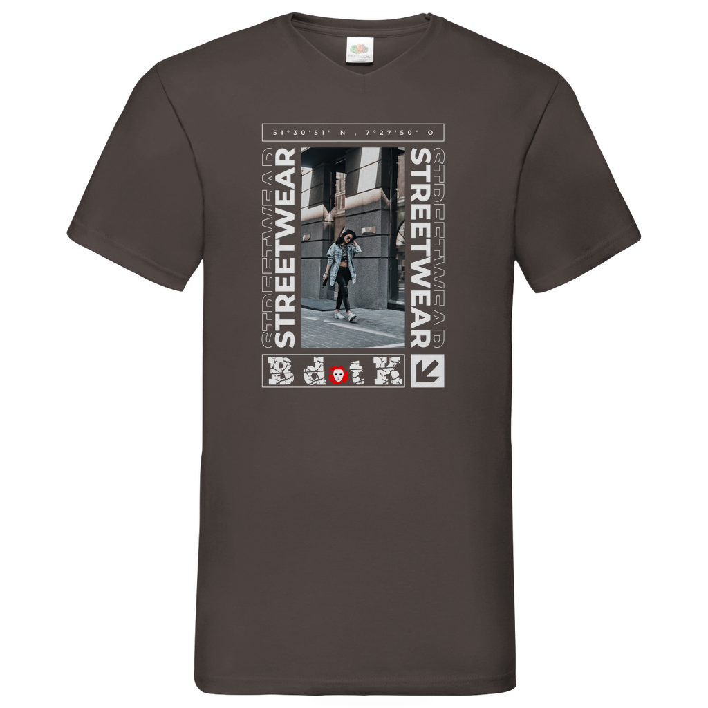 Grad B dot K - V-Neck T-Shirt dark