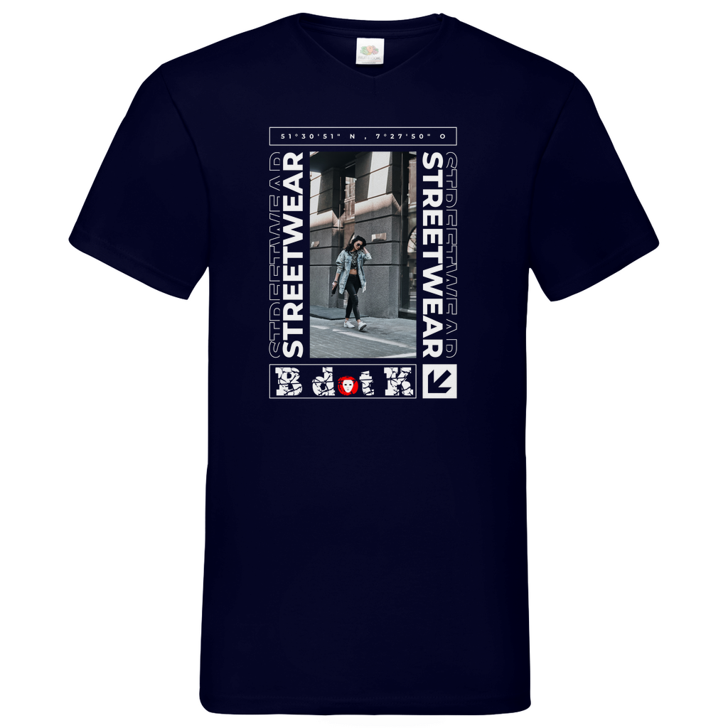 Grad B dot K - V-Neck T-Shirt dark