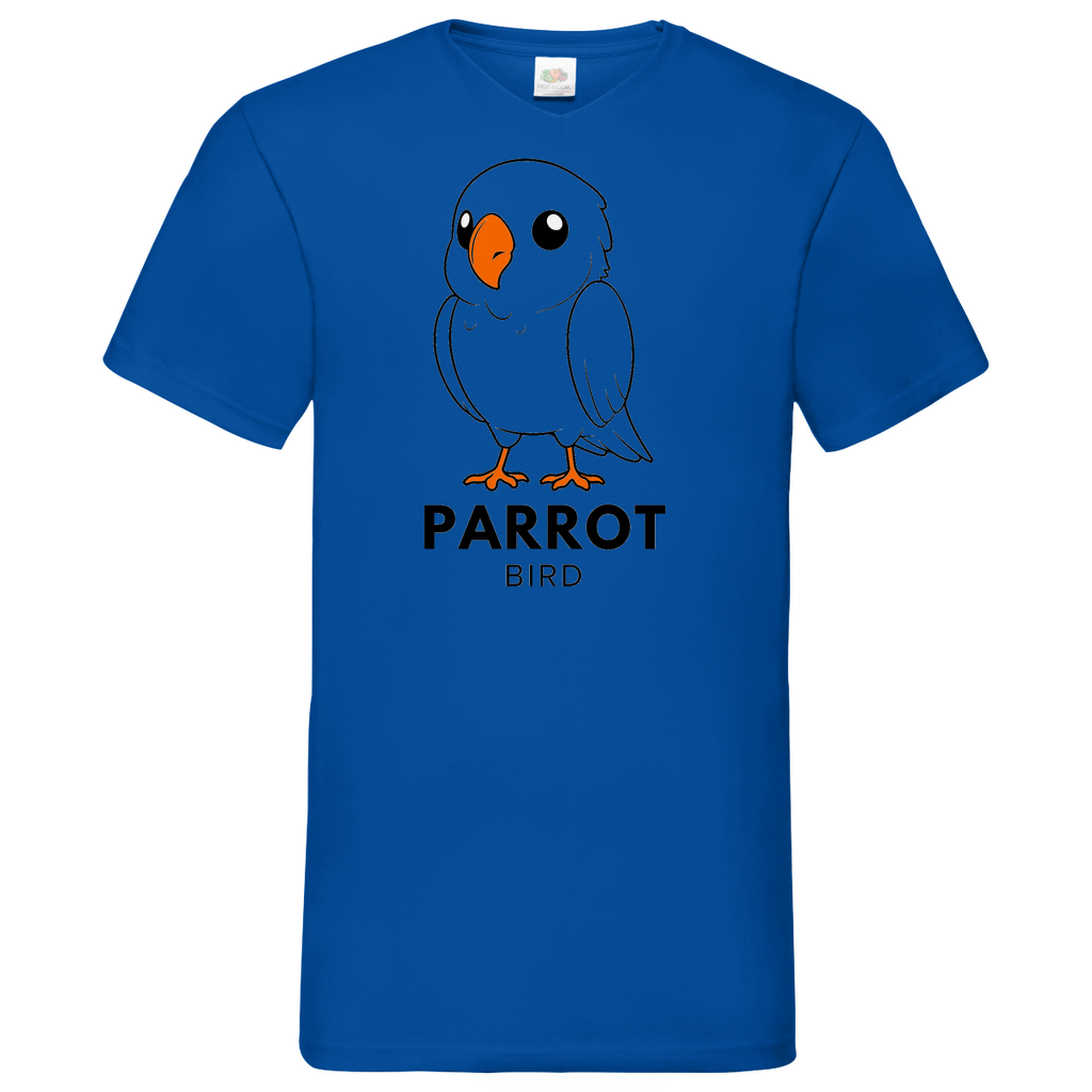 Parrot - V-Neck T-Shirt - bright