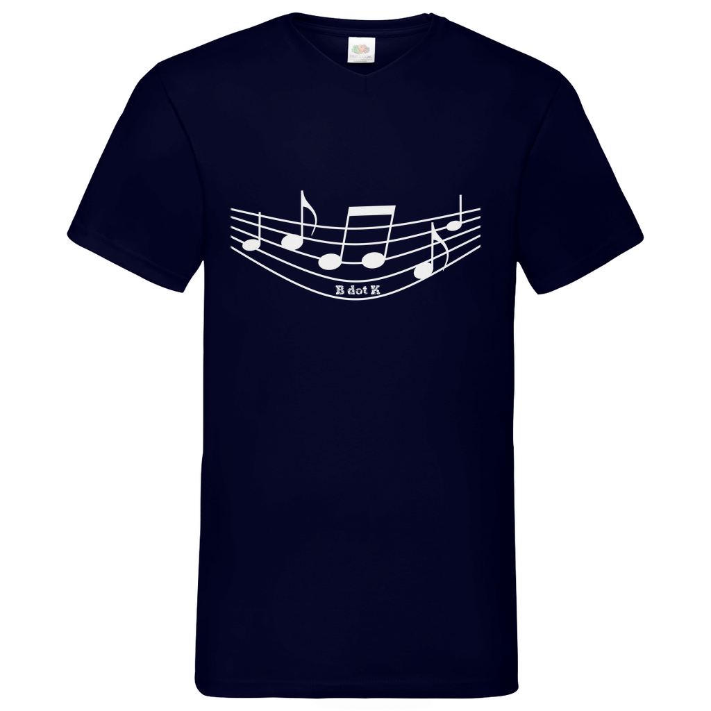 B dot K eco sound - V-Neck T-Shirt dark