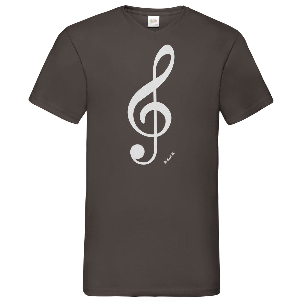 B dot K eco notekey - V-Neck T-Shirt dark
