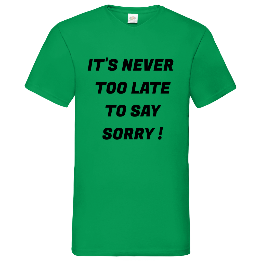 Sorry - V-Neck T-Shirt bright
