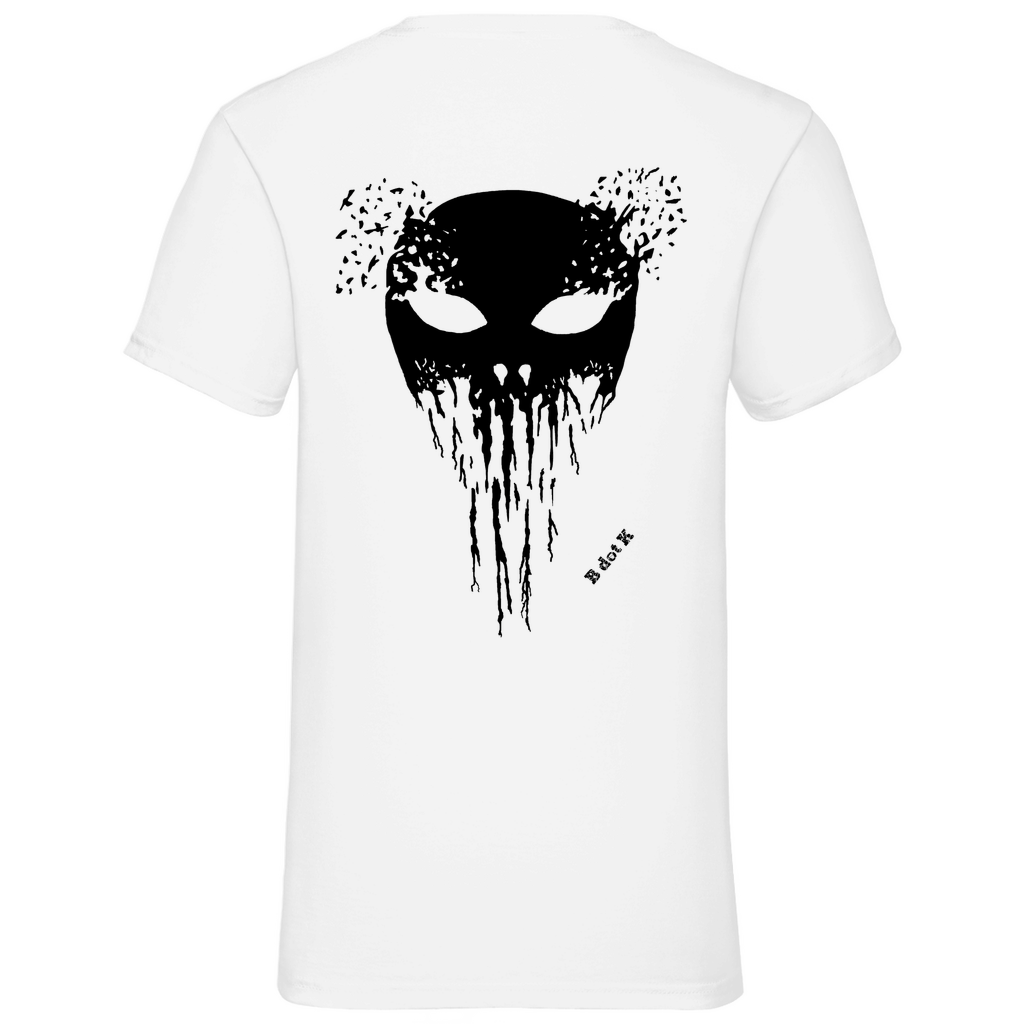 B dot K eco Mask back - V-Neck T-Shirt bright