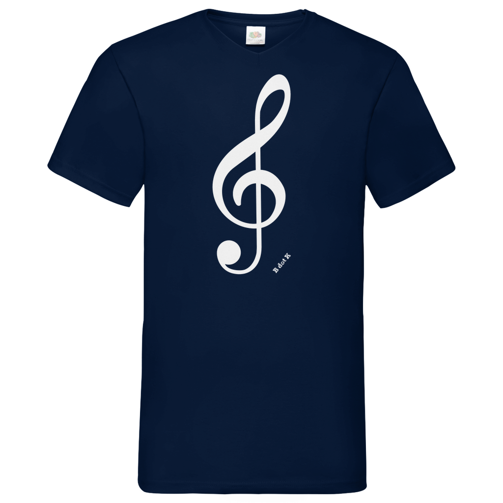 B dot K eco notekey - V-Neck T-Shirt dark