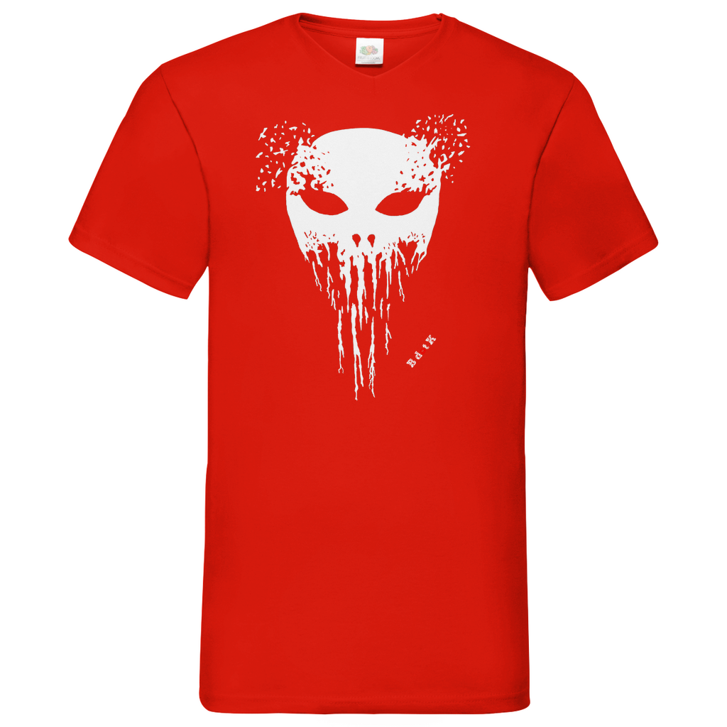B dot K eco Mask wrecked - V-Neck T-Shirt dark