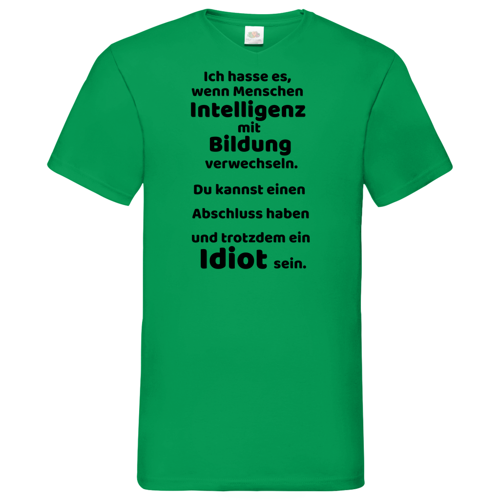 Bildung - V-Neck T-Shirt bright