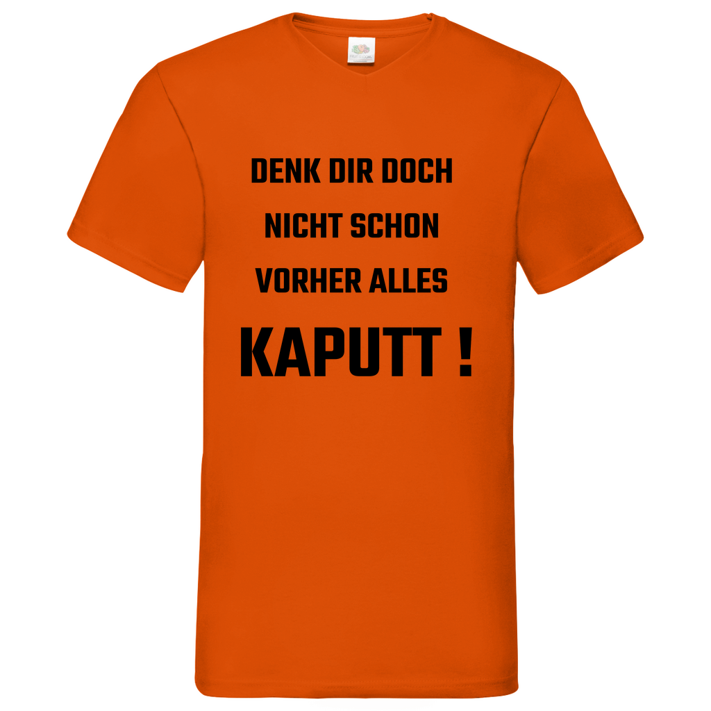 Kaputt - V-Neck T-Shirt bright