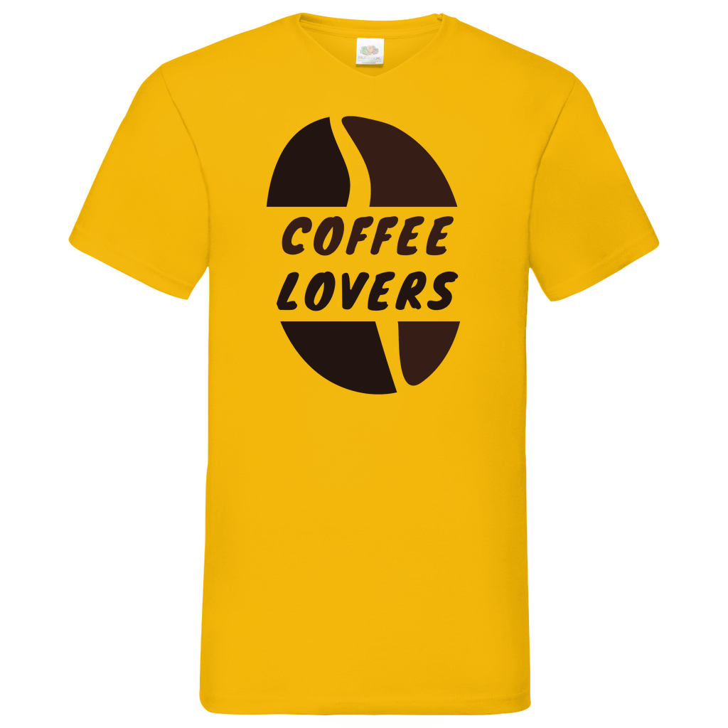 Coffee Lovers - V-Neck T-Shirt dark