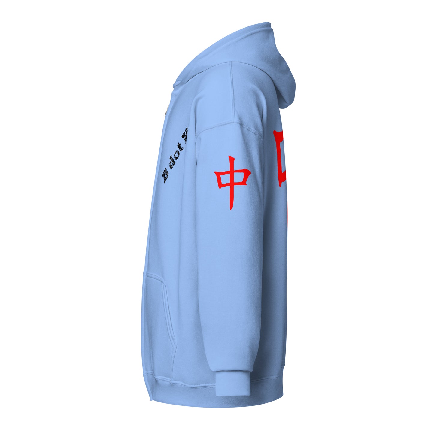 Zip Hoodie - Red Dragon B dot K Unisex bright