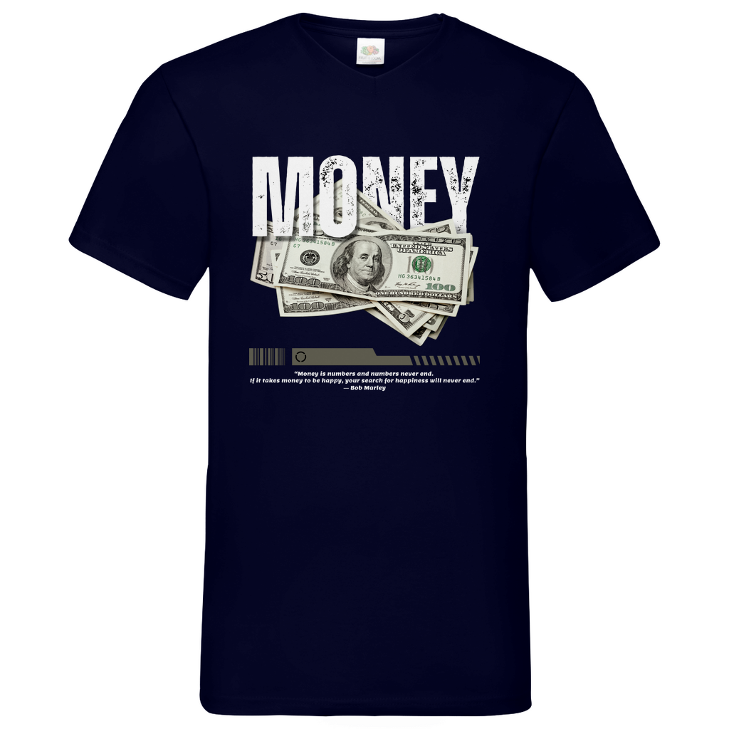 Money-Marly - V-Neck T-Shirt dark