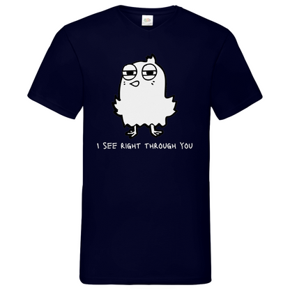 See you Bird - V-Neck T-Shirt - dark