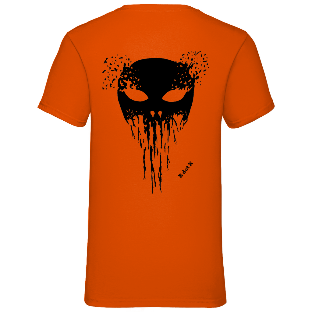 B dot K eco Mask back - V-Neck T-Shirt bright