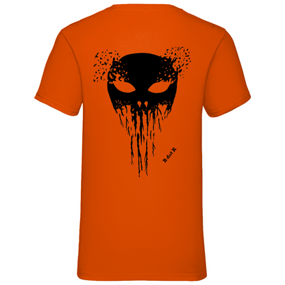 B dot K eco Mask back - V-Neck T-Shirt bright