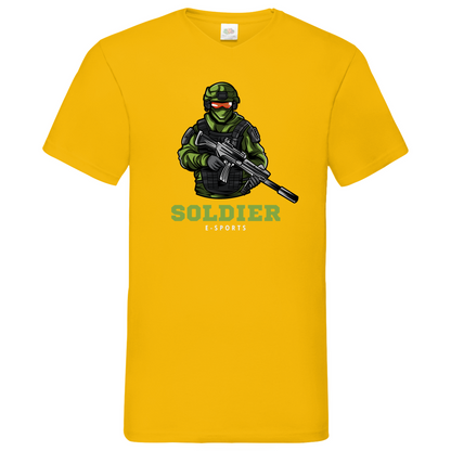Soldier - V-Neck T-Shirt - dark