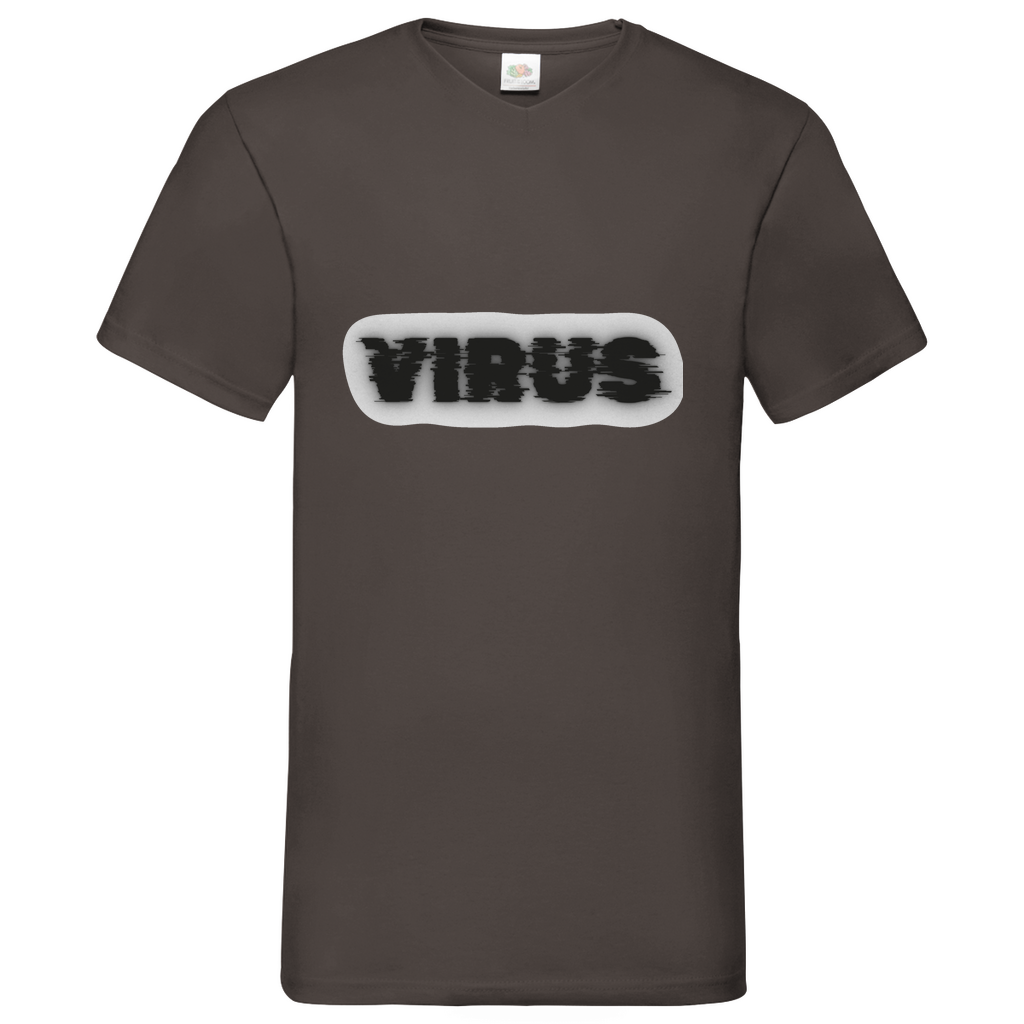 Virus - V-Neck T-Shirt - bright