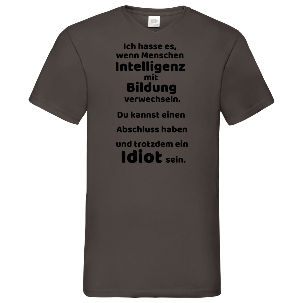 Bildung - V-Neck T-Shirt bright