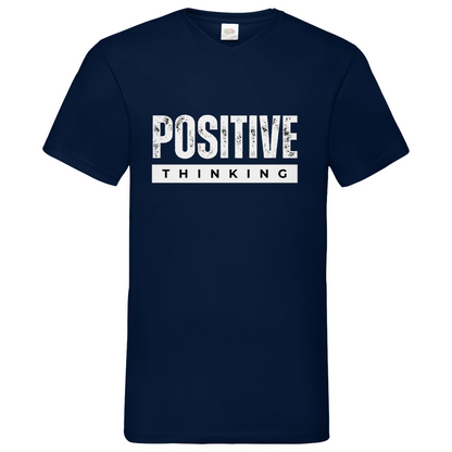 Positive Thinking- V-Neck T-Shirt dark