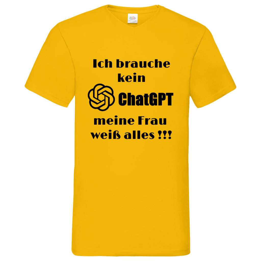 ChatGPT - V-Neck T-Shirt bright