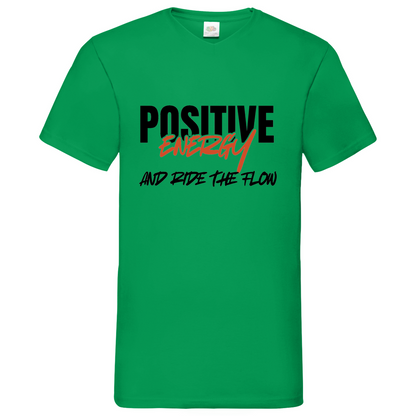 Positive Energy- V-Neck T-Shirt dark