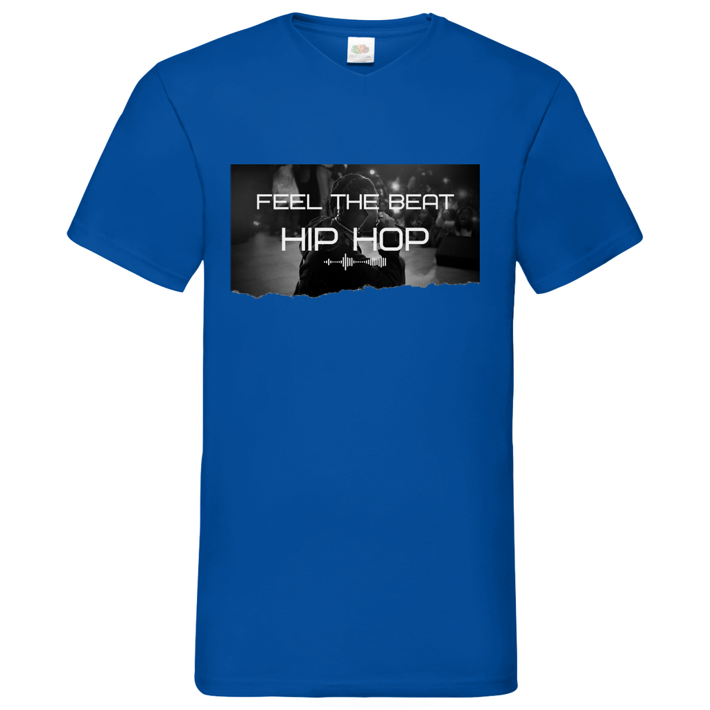 Feel HipHop - V-Neck T-Shirt bright