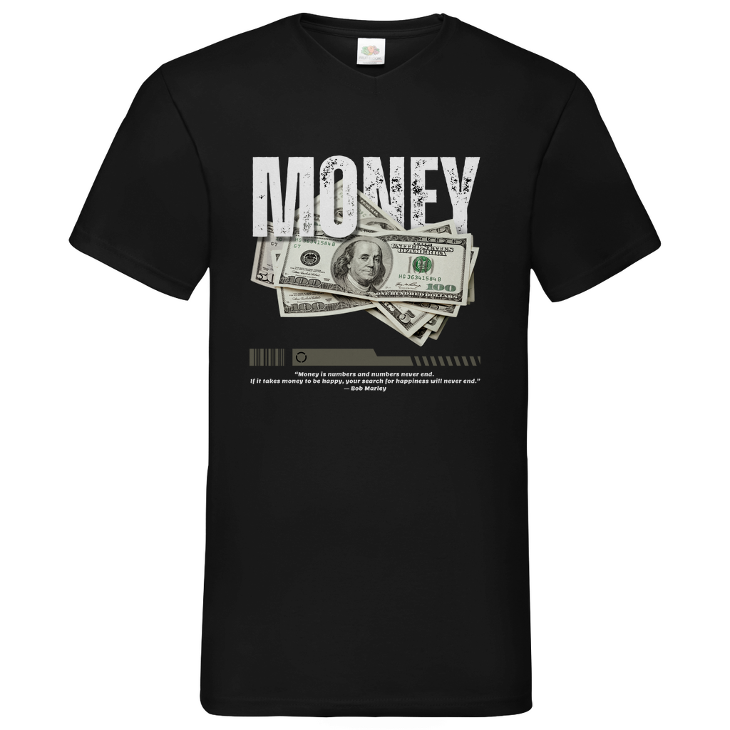 Money-Marly - V-Neck T-Shirt dark