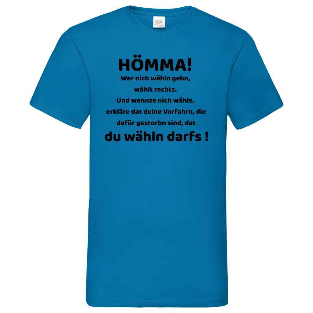 Hömma - V-Neck T-Shirt bright