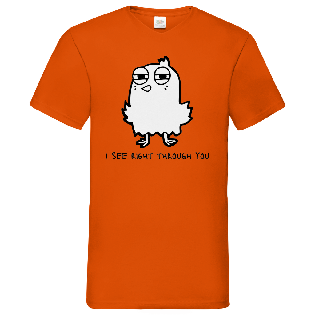 See you Bird - V-Neck T-Shirt - bright
