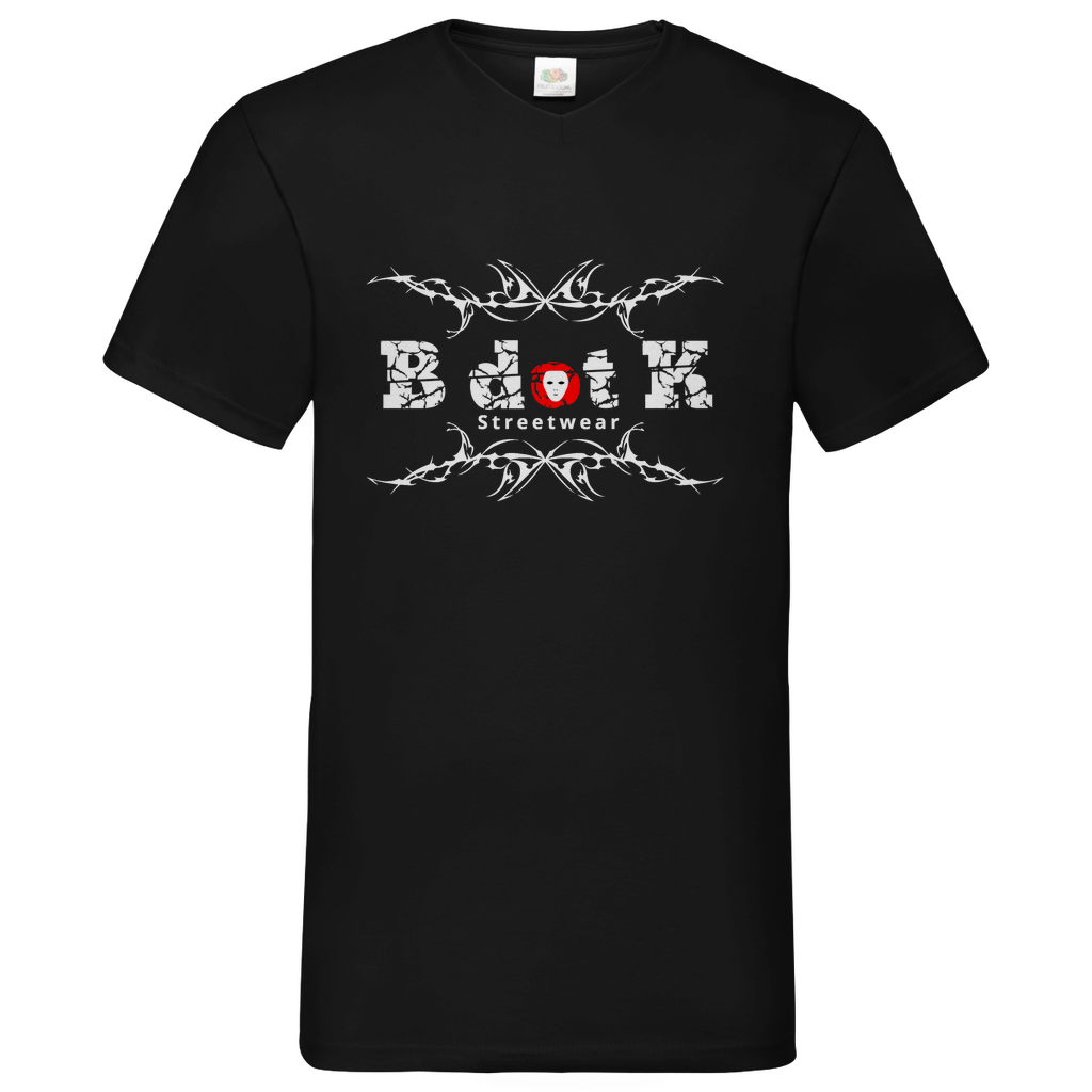 B dot K Streetware - V-Neck T-Shirt - dark