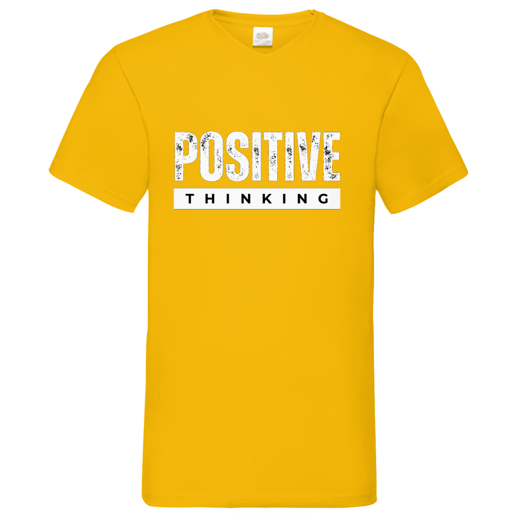 Positive Thinking- V-Neck T-Shirt dark