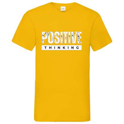 Positive Thinking- V-Neck T-Shirt dark