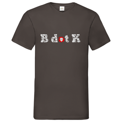 B dot K eco - Basic V-Neck T-Shirt dark