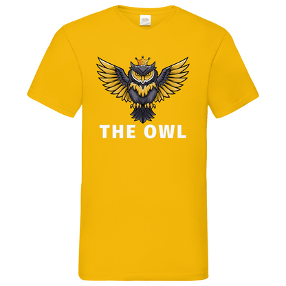 Owl - V-Neck T-Shirt - dark