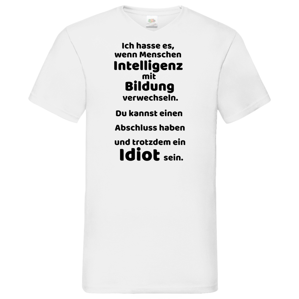 Bildung - V-Neck T-Shirt bright
