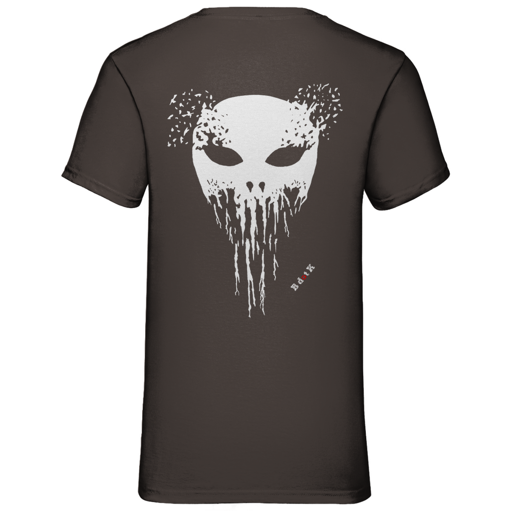 B dot K eco  Mask back - V-Neck T-Shirt dark