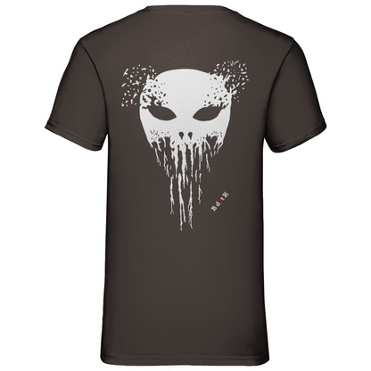 B dot K eco  Mask back - V-Neck T-Shirt dark