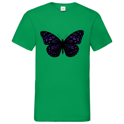Butterfly purple - V-Neck T-Shirt