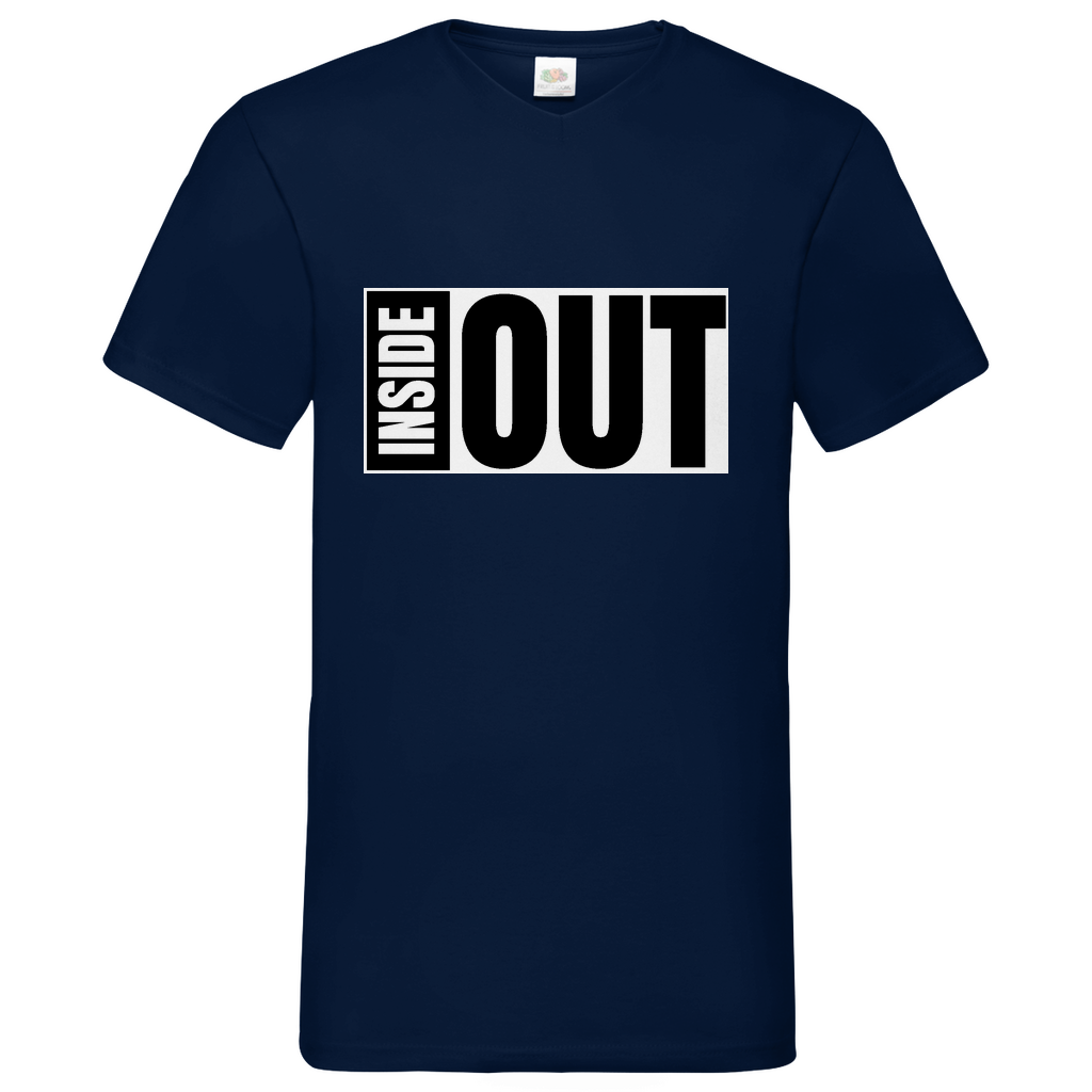 Inside Out - V-Neck T-Shirt - dark