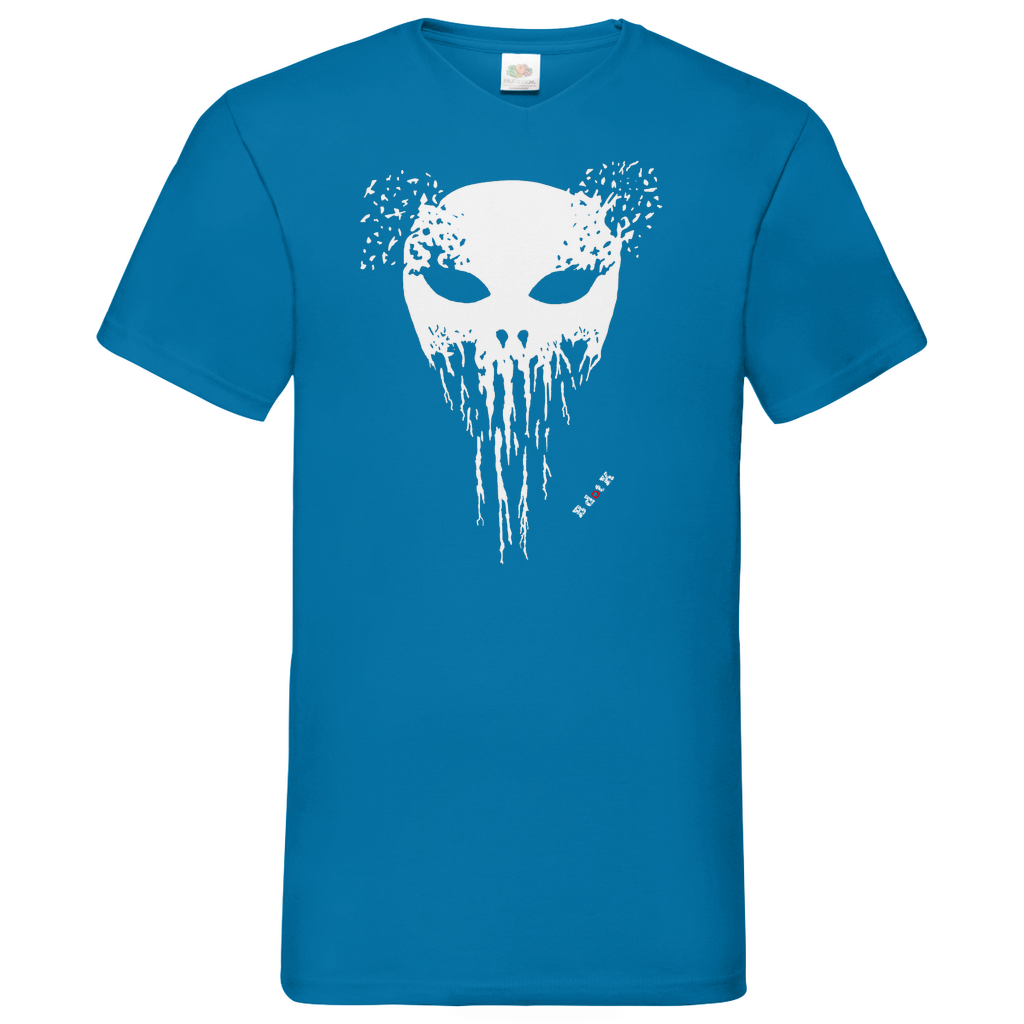 B dot K eco Mask wrecked - V-Neck T-Shirt dark