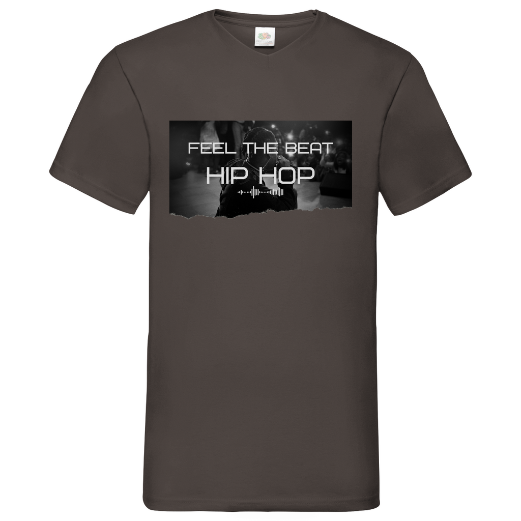 Feel HipHop - V-Neck T-Shirt bright
